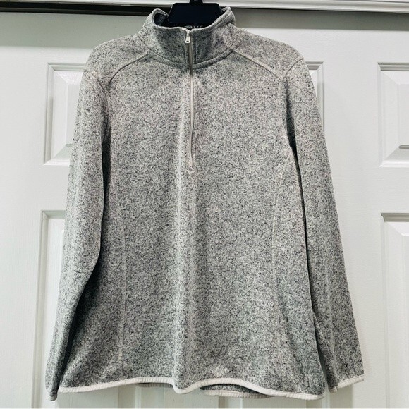 Eddie Bauer Gray Half Zip Pullover Size 2XL - Picture 1 of 10